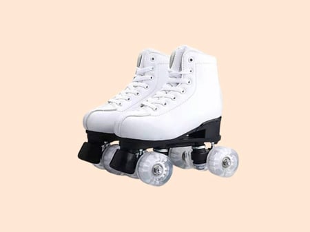 صورة رولر سكيت شوز كلاسيك جلد طبيعي أنيق وعالي الجودة