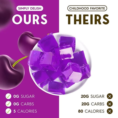 جلي خالي من السكر كرز اسود