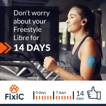 Fixic لاصق لون ازرق دائري الشكل بدون صمغ في المنتصف