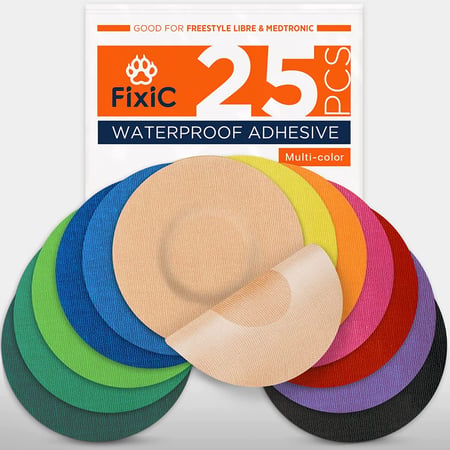 Fixic لاصق الوان متنوعة دائري الشكل بدون صمغ في المنتصف