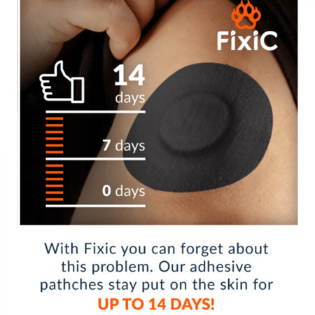 لاصق دائري اسود fixic