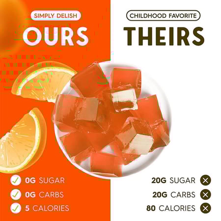 جلي خالي من السكر برتقال