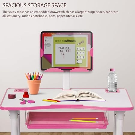 طاولة وكرسي الدراسة زهري