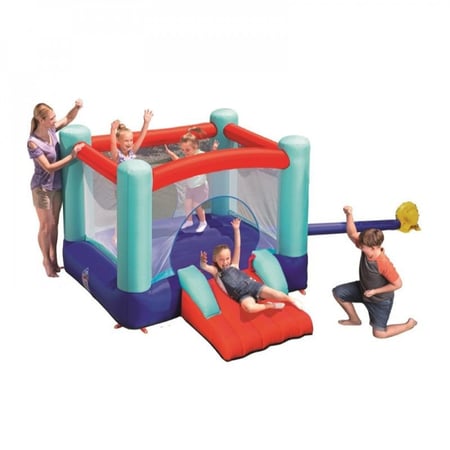 نطاطة الربيع مع زحليقة مع مضخة هواء