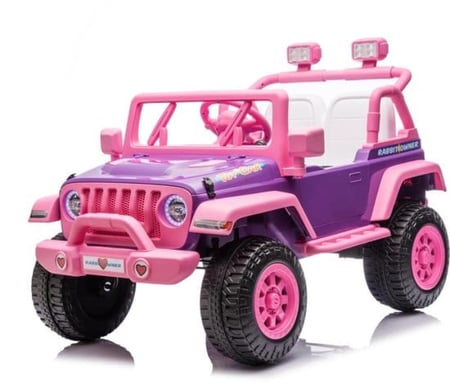 سيارة كهربائية للأطفال باللون الوردي – هدية مثالية وممتعة للبنات