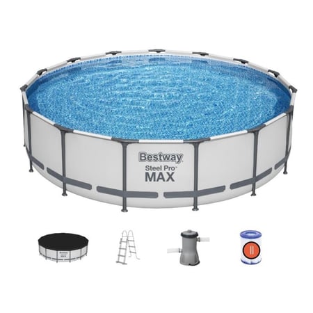 مسبح اعمدة دائري 4.57M X 1.07M رصاصي