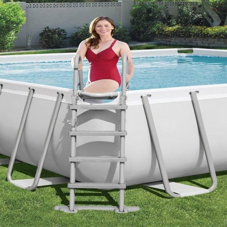 مسبح  اعمدة مستطيل  274 * 549X122  سم رصاصي