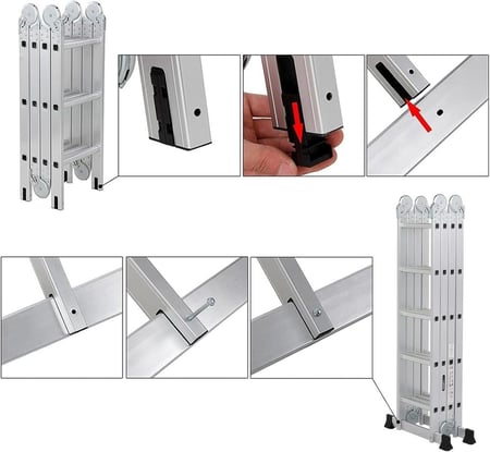 سلم مفصلي 20 درجة