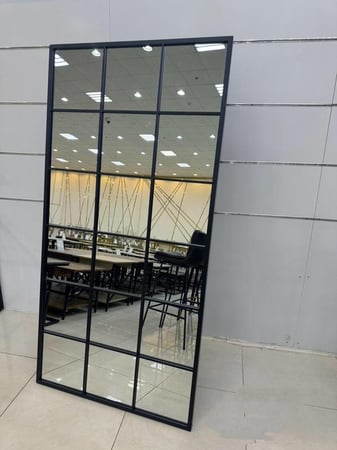 مراية مربعات اسود مقاس 90*180