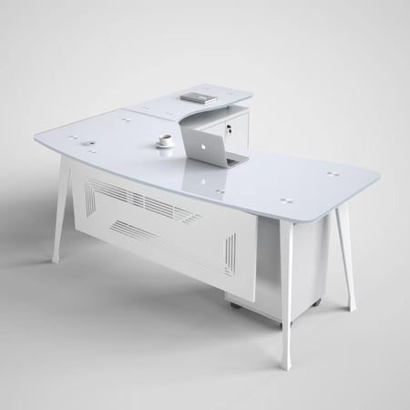 طاولة مكتب مودرن زجاج