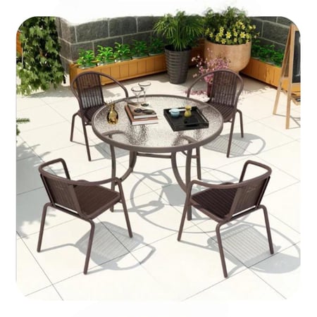 جلسة طعام خارجية 4 كراسي