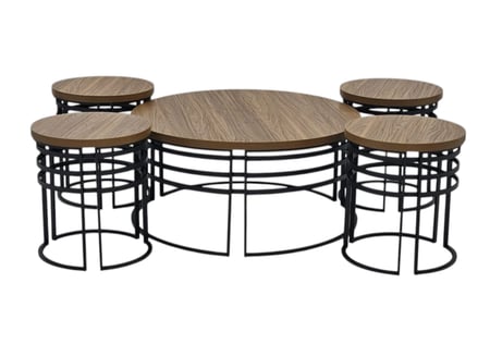 طقم طاولات شاي 5 قطع