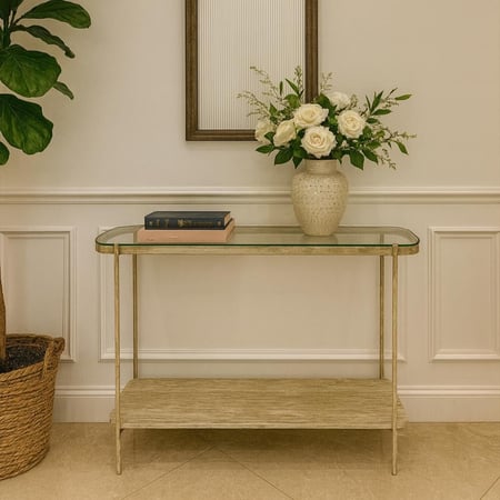 كونسول استقبال زجاج