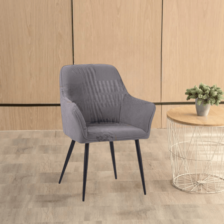 كرسي مفرد رمادي