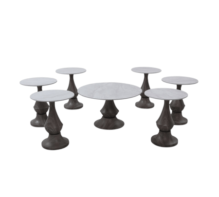 طقم طاولات سرميك 7 قطع