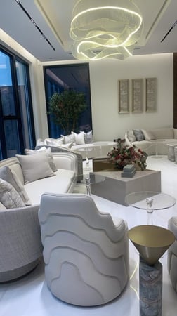 طاولة خدمة اكرلك دائري