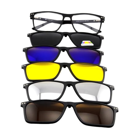 نظارة طبية مع مجموعة عدسات شمسية بلورايز tiwiw