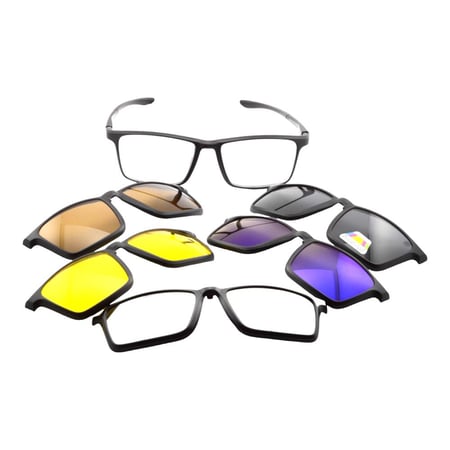 نظارة طبية مع مجموعة عدسات شمسية بلورايز tiwiw