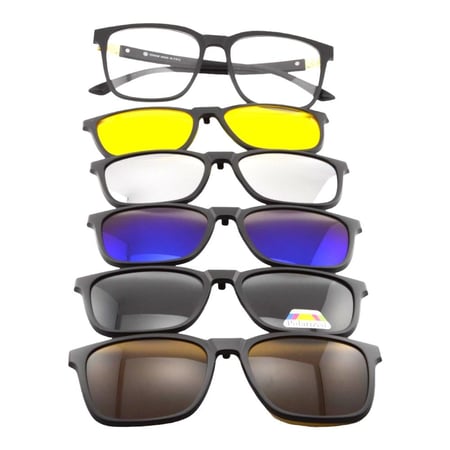 نظارة طبية مع مجموعة عدسات شمسية بلورايز  tiwiw