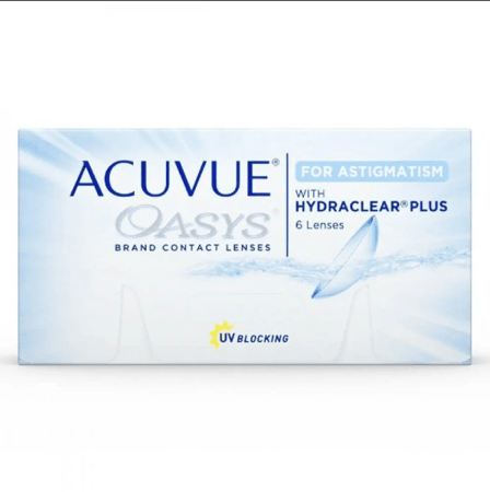 عدسات شفافة شهرية أكيوفيو أويسيس استجماتيزم Acuvue Oasys for Astigmatism Lenses