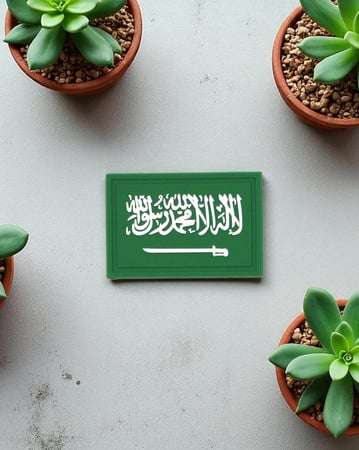 شعار علم السعودية مطاط
