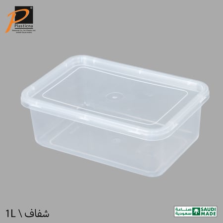 علب شفافة مقاس 1 لتر ( كرتون 144 حبة)