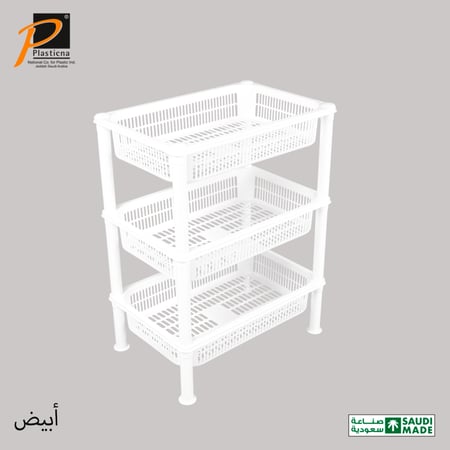 أرفف تخزين (خضار) مستطيل 3 دور- رقم الموديل(351B)