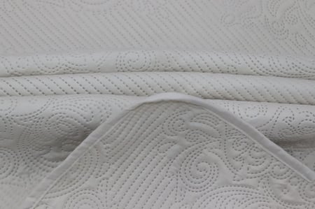 مفرش نفر 3 قطع مضغوط سادة بيج