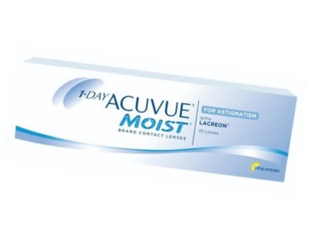 عدسات أكيوفيو مويست للاستجماتيزم 30 عدسة يومية ACUVUE MOIST