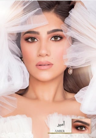 عدسات ليندا آمبر الطبية الشهرية