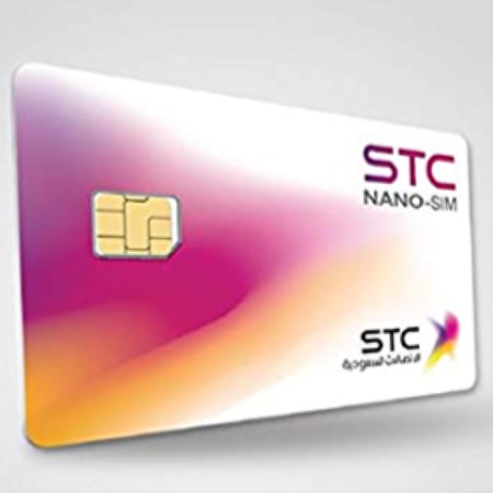 شريحة بيانات stc 4g/5g مفتوح لمدة سنه
