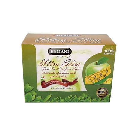 شاي اخضر للتنحيف بالتفاح الاخضر الترا سليم من هيماني  1 * 10 حبة