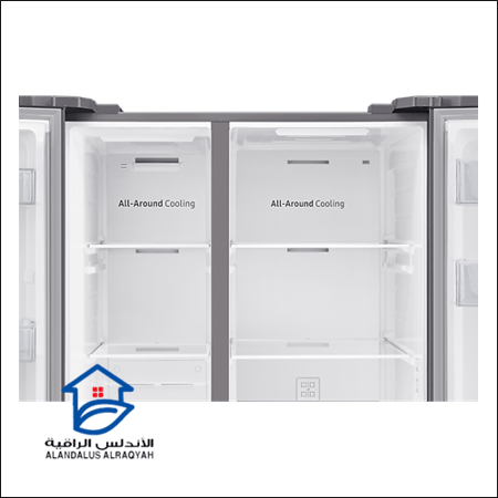 ثلاجة سامسونج باب جنب باب 22.9 قدم فضي
