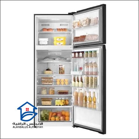 ثلاجة توشيبا 16.4 قدم انفرتر رمادي لامع