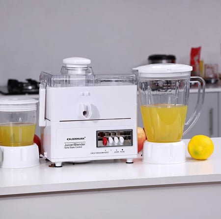 خلاط وعصارة 4 في 1 OLSEN MARK بقدرة 600 وات موديل OMSB2137J