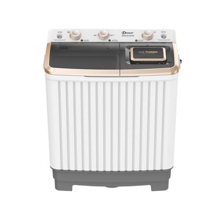 غسالة دانسات حوضين سعة 10 كيلو، أبيض