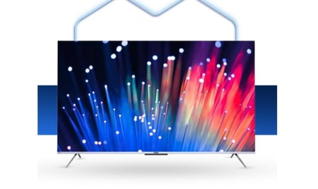 شاشة 58  بوصة سمارت QLED بدون إطار - 4K سمارت - نظام تشغيل ويب مع يد تحكم ماجيك - SRET-58S4KWQ1