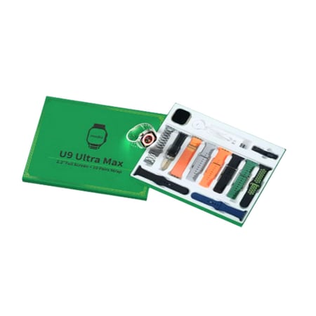 ساعة ذكية مع 10 سوارات اضافية MODIO U9 ULTRA MAX smart watch