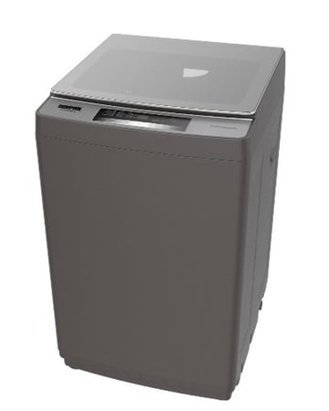 غسالة جيباس اوتوماتيك فتحة علوية 9 كج فضي موديل Geepas GFWM1090SCS