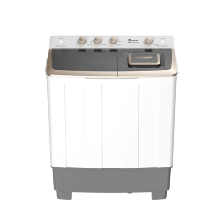غسالة دانسات حوضين سعة 8.5 كيلو، أبيض