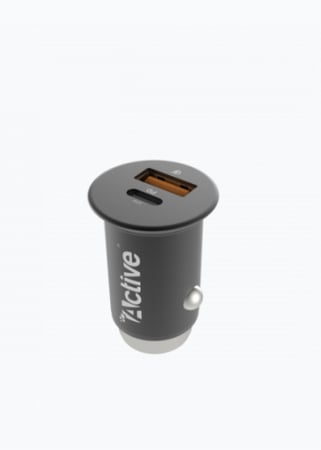 شاحن سيارة اكتف بقوة 30 واط - اسود  Active Car-Charger PD 30W MTL