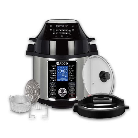 قدر ضغط إلكتروني 5*1 قدر ضغط + قلاية هوائية + قلاية عميقة + طباخة رز + طباخة مندي