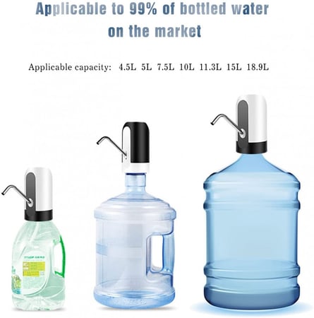 موزع مياه اوتوماتيك، مضخة زجاجة مياه بشحن USB،