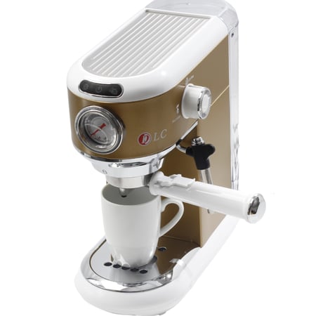 ماكينة قهوة كابتشينو و اسبريسو - سعة 1 لتر ضغط 15 بار - فضي - DLC7318