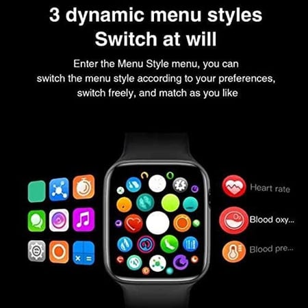 ساعة ذكية 6 أحدث الساعات الذكية بشاشة كبيرة.