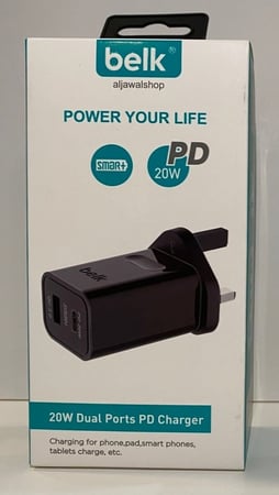 شاحن جداري 20W USB and Type C  belk