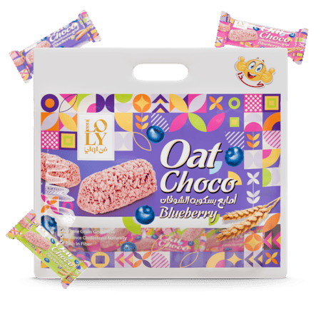 اصابع بسكويت شوفان لولي توت ازرق 200 جرام