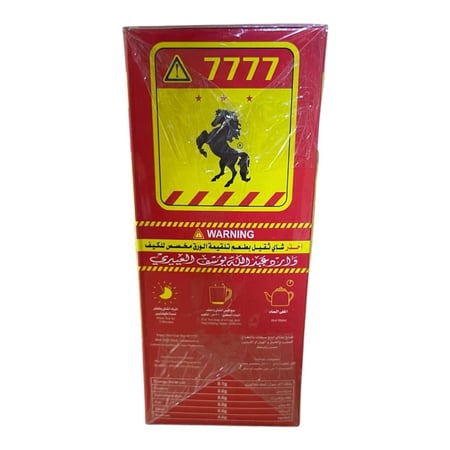 شاي اربع 7777 اسود ظروف 100 كيس