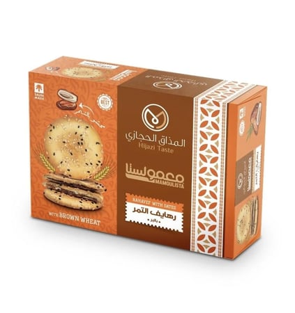 رهايف التمر بالقمح الأسمر (بر)