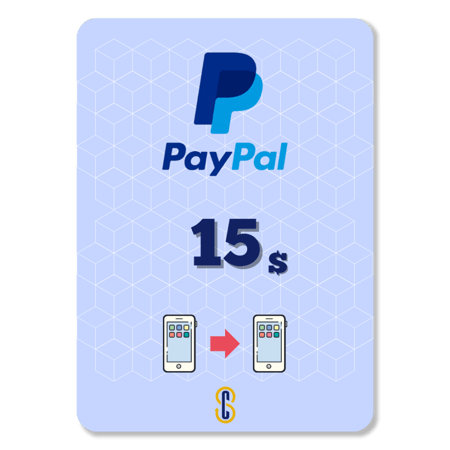 15 دولار رصيد بايبال PayPal
